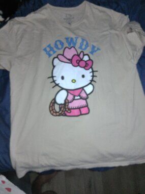 2024 Mens XL  Hello Kitty Cowgirl Shirt-Good Condition-No Tags